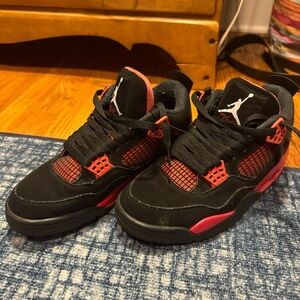 Jordan Athletic Shoes Black and Red